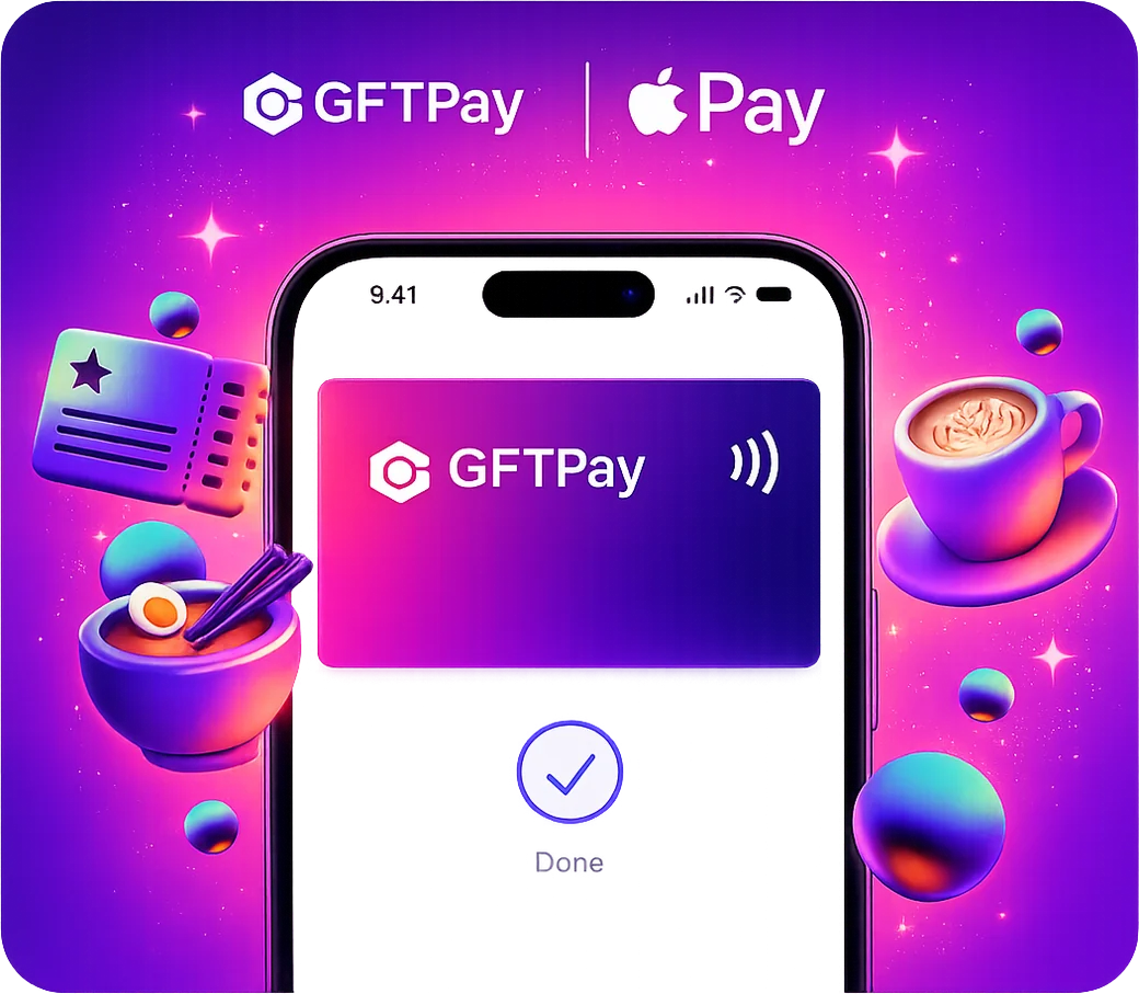 GFTPay card on phone